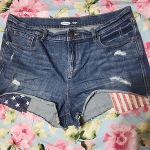 Old navy American flag shorts